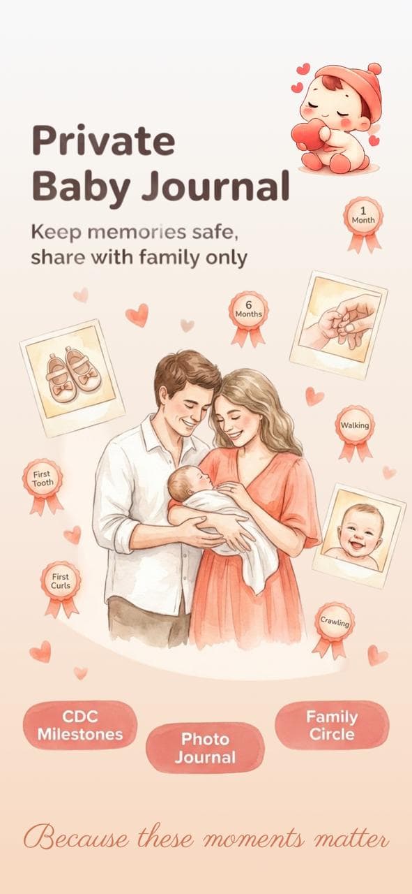 A private baby journal for every first